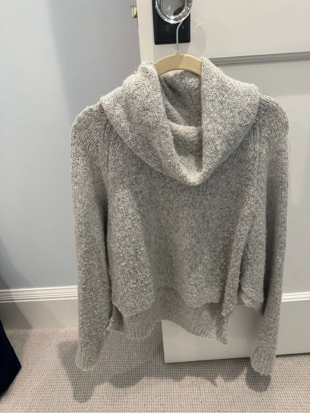 Sincerely Jules Heather Gray Cowl Neck Sweater